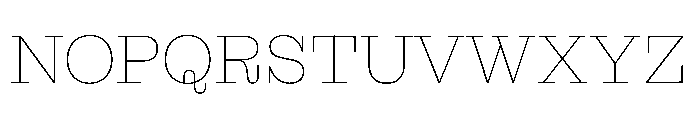 MontaguSlab Thin Instance Font UPPERCASE