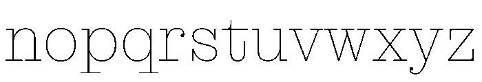 MontaguSlab Thin Instance Font LOWERCASE