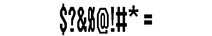 Monter Center Instance Font OTHER CHARS