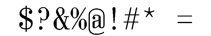 Montiac Mono Instance Font OTHER CHARS