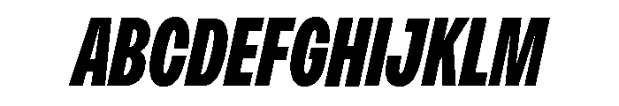 Monument Black Condensed 2 Font UPPERCASE