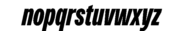 Monument Black Condensed 2 Font LOWERCASE