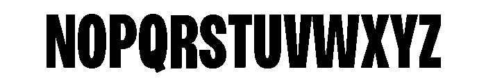 Monument Black Condensed Extended 2 Font UPPERCASE