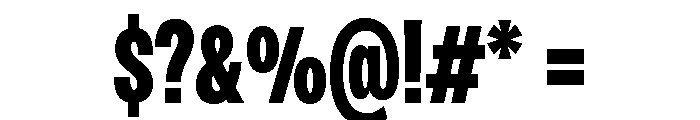 Monument Black Condensed Extended Font OTHER CHARS