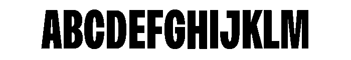 Monument Black Condensed Extended Font UPPERCASE