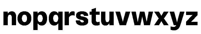 Monument Black Extended Alt2 Font LOWERCASE