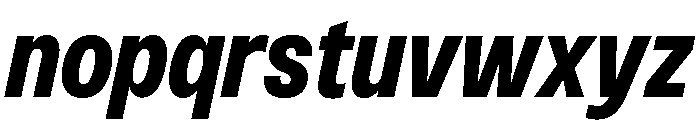 Monument Black Narrow 2 Font LOWERCASE