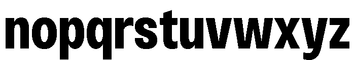 Monument Black Narrow Extended 2 Font LOWERCASE