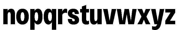 Monument Black Narrow Extended Font LOWERCASE