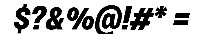 Monument Black Narrow Font OTHER CHARS