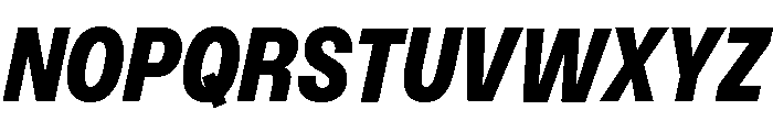 Monument Black Narrow Font UPPERCASE