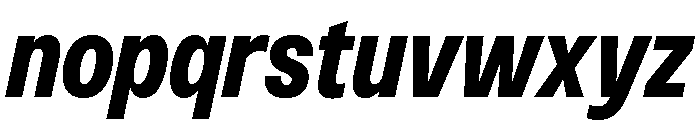 Monument Black Narrow Font LOWERCASE