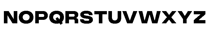 Monument Black Wide Extended Font UPPERCASE