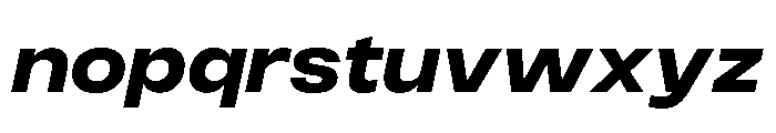 Monument Black Wide Font LOWERCASE