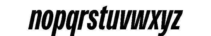 Monument Bold Condensed 2 Font LOWERCASE