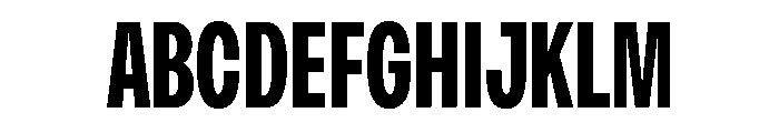 Monument Bold Condensed Extended 2 Font UPPERCASE