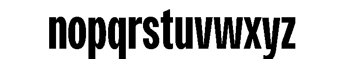 Monument Bold Condensed Extended 2 Font LOWERCASE