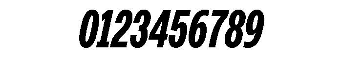 Monument Bold Condensed Font OTHER CHARS