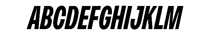 Monument Bold Condensed Font UPPERCASE