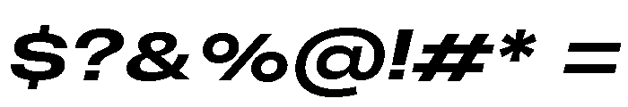 Monument Bold Extended 3 Font OTHER CHARS