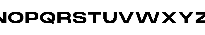Monument Bold Extended Font UPPERCASE