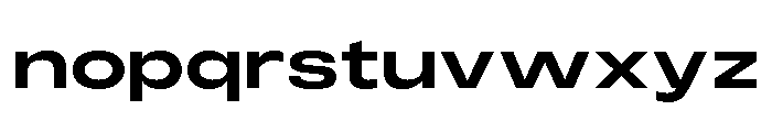 Monument Bold Extended Font LOWERCASE
