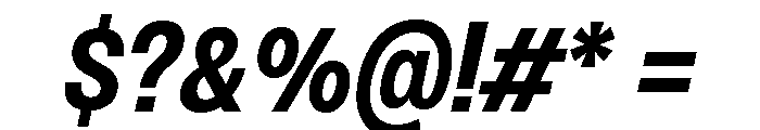 Monument Bold Narrow 2 Font OTHER CHARS