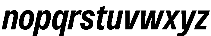 Monument Bold Narrow Font LOWERCASE