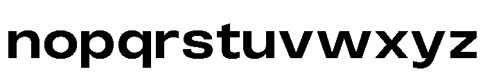 Monument Bold Wide Extended 2 Font LOWERCASE