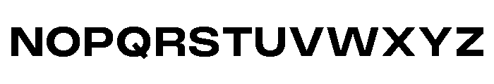 Monument Bold Wide Extended Font UPPERCASE