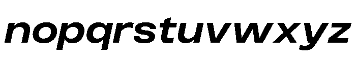Monument Bold Wide Font LOWERCASE