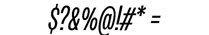 Monument Book Condensed Font OTHER CHARS