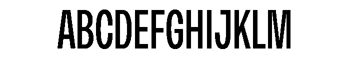 Monument Condensed Extended Font UPPERCASE