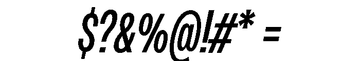 Monument Condensed Font OTHER CHARS