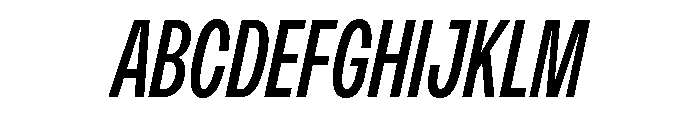 Monument Condensed Font UPPERCASE