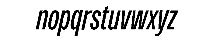 Monument Condensed Font LOWERCASE
