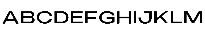 Monument Extended Font UPPERCASE