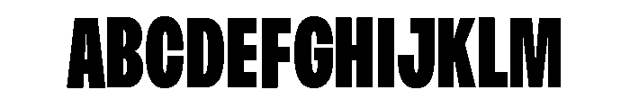 Monument Heavy Condensed Extended 2 Font UPPERCASE
