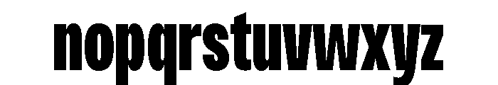 Monument Heavy Condensed Extended 2 Font LOWERCASE