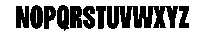 Monument Heavy Condensed Extended Font UPPERCASE