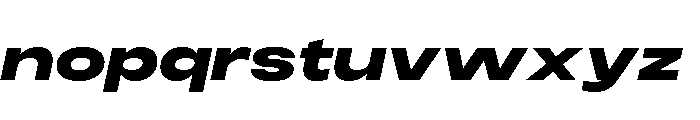 Monument Heavy Extended 2 Alt2 Font LOWERCASE