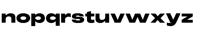 Monument Heavy Extended 2 Font LOWERCASE