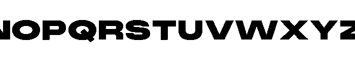 Monument Heavy Extended Font UPPERCASE