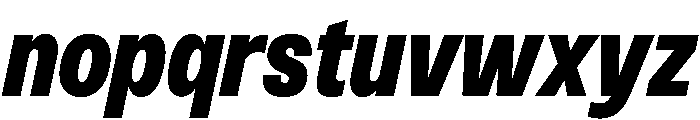 Monument Heavy Narrow 2 Font LOWERCASE