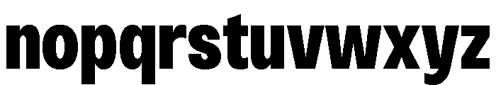 Monument Heavy Narrow Extended 2 Font LOWERCASE