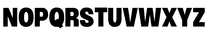 Monument Heavy Narrow Extended Font UPPERCASE