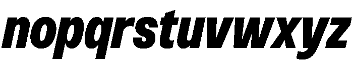Monument Heavy Narrow Font LOWERCASE