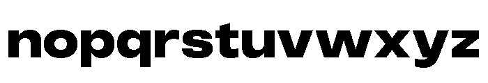 Monument Heavy Wide Extended Font LOWERCASE