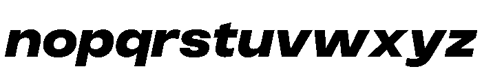 Monument Heavy Wide Font LOWERCASE