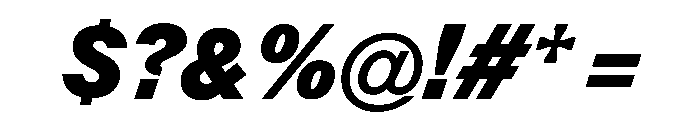 Monument HeavyItalic Font OTHER CHARS
